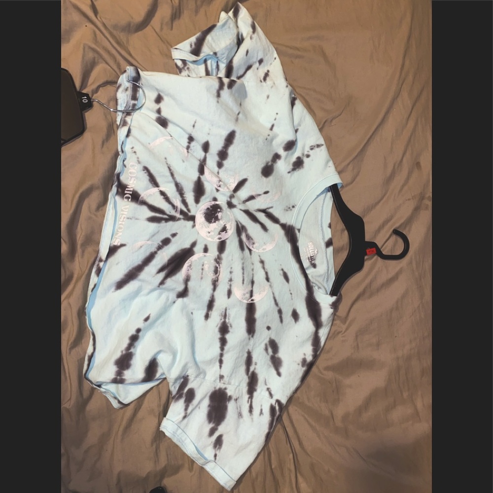 blue tie dye crop shirt. super cute but rarely worn.